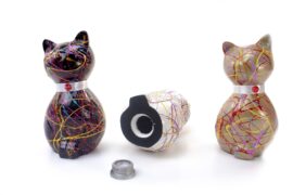 Mini Urn | Kat | Paint | Gouden Urn | Luxe Urn | Katten Urn | Urn voor Katten