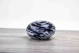 Mini Urn Steen Zwart Wit van Loranto Glas