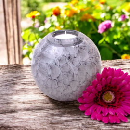 Mini Urn | Waxinelichthouder | Grijs | Urn