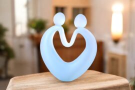 Urn ”Verbondenheid” Mat Wit | Glazen Urn | Urn | Luxe urn | Witte Urn | Samen Urn | Urnen Kopen