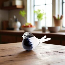 Mini Urn | Glass Bird | Bird Urn | ”Ying & Yang” | Luxury Urns