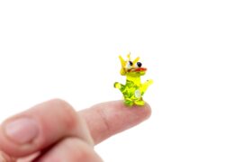 Miniatuur Glas Kikker | Mini glas figuren | Glazen miniaturen | Mini Dieren