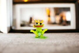 Miniatuur Glas Kikker | Mini glas figuren | Glazen miniaturen | Mini Dieren