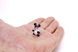 Miniatuur Glas Panda | Mini glas figuren | Glazen miniaturen | Mini Dieren