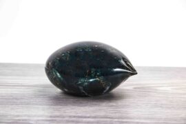 Mini Urn Hart Groen met bladgoud