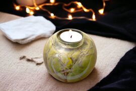 Mini Urn “Linea” Waxinelichthouder | Kleine Urn | Urnen voor thuis