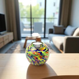 Mini Urn Tea Light Holder Multicolor | Urn with Tealight | Multicolor
