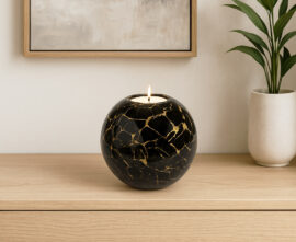 Tealight Holder Urn Black | Urns for your home