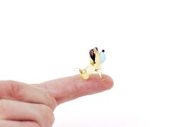 Miniature Glass Dog “Bernard” | Mini glass figures | Glass miniatures | Mini Animals