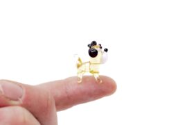 Miniatuur Glas Hond “Schnauzer” | Mini glas figuren | Glazen miniaturen | Mini Dieren