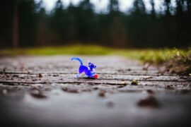 Miniatuur Glas Kat | Mini glas figuren | Glazen miniaturen | Mini Dieren
