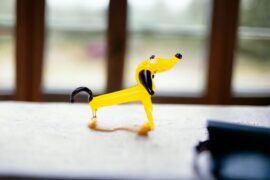 Miniatuur Glas Tekkel | Mini glas figuren | Glazen miniaturen | Mini Dieren