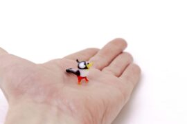 Miniature Glass Woodpecker | Woodpecker | Mini glass figures | Glass miniatures | Mini Animals