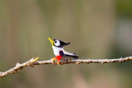 Miniature Glass Woodpecker | Woodpecker | Mini glass figures | Glass miniatures | Mini Animals