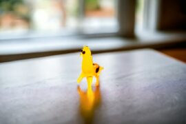 Miniatuur Glas Giraffe | Mini glas figuren | Glazen miniaturen | Mini Dieren