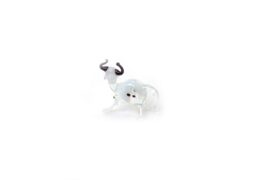 MINIATUUR GLAS KOE WIT | MINI GLAS FIGUREN | GLAZEN MINIATUREN | MINI DIEREN