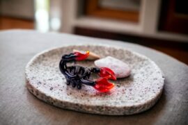 Miniatuur Glas Schorpioen | Mini glas figuren | Glazen miniaturen | Mini Dieren