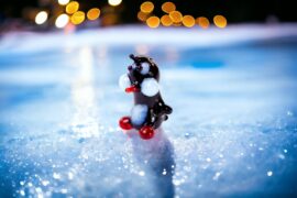 Miniatuur Glas Pinguïn | Mini glas figuren | Glazen miniaturen | Mini Dieren