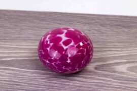 Mini Urn Stone Roze Mondgeblazen Glas