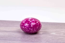 Mini Urn Stone Roze Mondgeblazen Glas