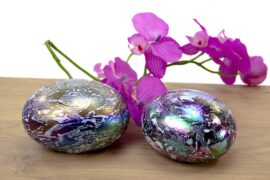 Mini Urn Steen Zilver