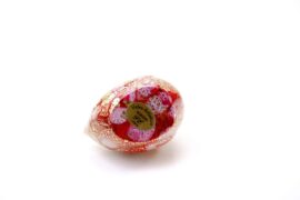 Bird in Murano glass with gold leaf