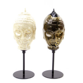 Murano Glass | Buddha Figurine | with Gold Leaf |