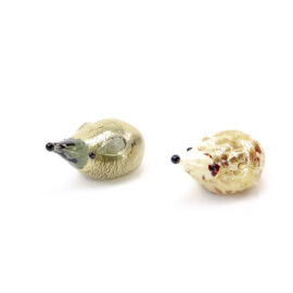 Mouse in Murano glass with gold leaf