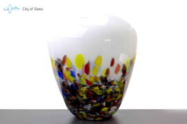 Vase colored round shape