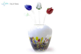 Vase colored round shape