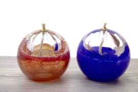 Bohemian Crystal oil lamp ”Bubble”