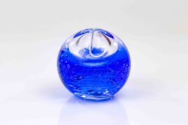 Olielamp Blauw Boheems Kristal van Ozzaro