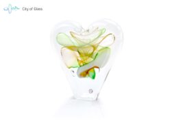 Heart Crystal Ozzaro Large Green