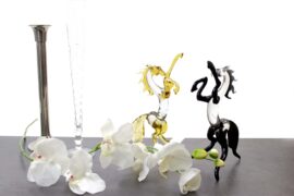 Paard Steigerend Glassculptuur