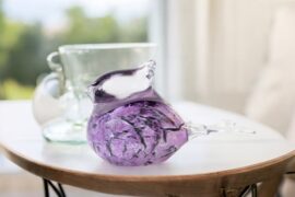 Mini Urn Purple Jay | Vlaamse Gaai | Vogel Urn | Kleine Urn