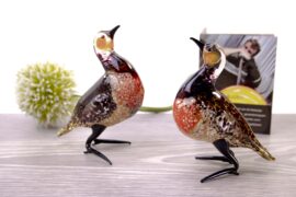 Partridge of glass | Glass bird |