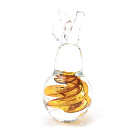 Kristallen Peer Bruin | Kristal | Fruit | Presse-papier