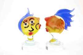 Picasso glass art Figurine ”Colors Open Eyes”