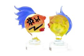 Picasso glass art Figurine ”Colors Wink”