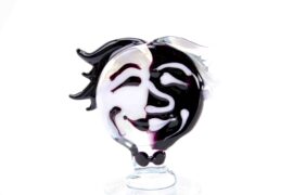 Picasso glass art Figurine ”Black & White” Open Eyes