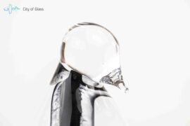 Glass penguin by Loranto – white