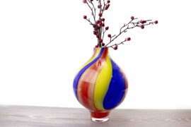 Vaas Rainbow Sphere | Luxe Vaas | Regenboog Vaas | Glazen Vazen Bestellen | Loranto Vaas