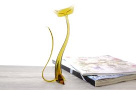 Sfinx van Glas Oranje | Glazen Beeldjes | Dieren van glas |