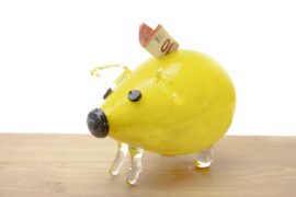 Spaarvarken | Spaarpot | Transparant | Geel