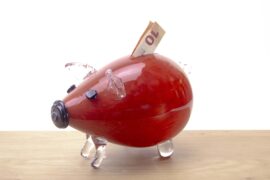 Piggy bank | Piggy Bank | Transparent | Red