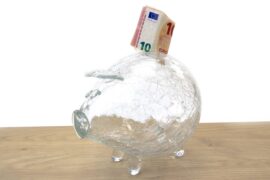 Spaarvarken | Spaarpot | Transparant | Craquelé Patroon