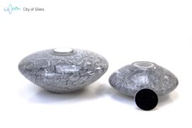 Urn Tealight Holder Disc Gray
