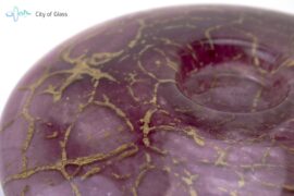 Urn Tealight Holder Disc Purple