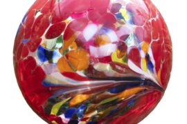 Garden Stake Ball Red | Garden Decorations