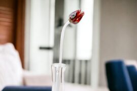Tulp Rood Multicolor | Glazen Tulpen | Bloemen van Glas |